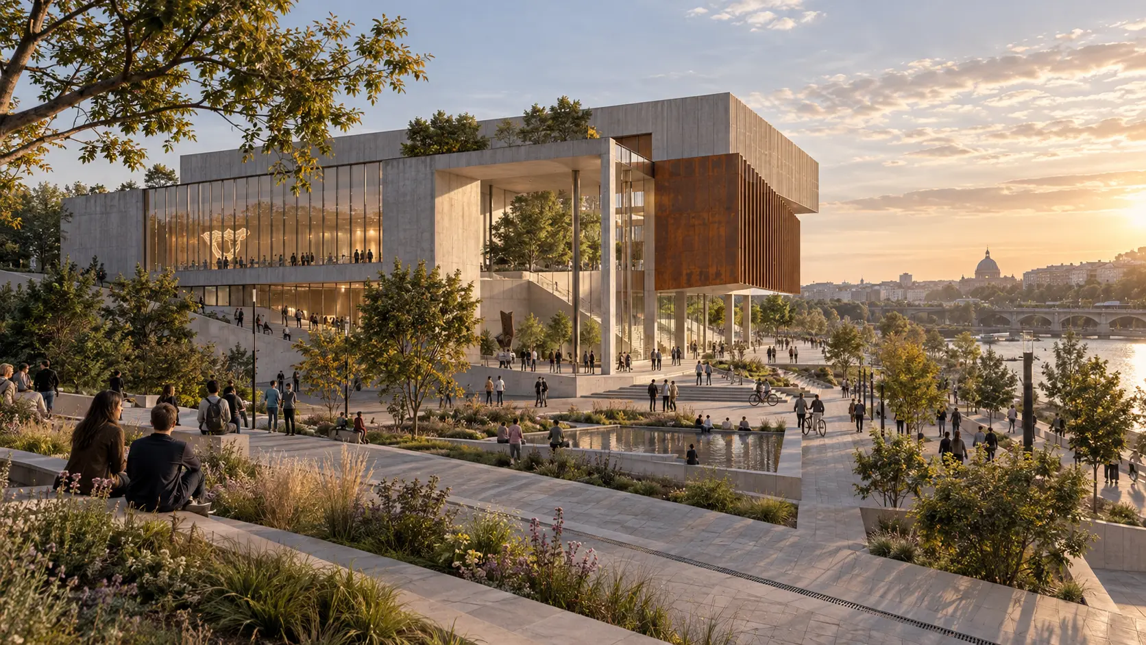 Conceptual visualization for an architecture competition