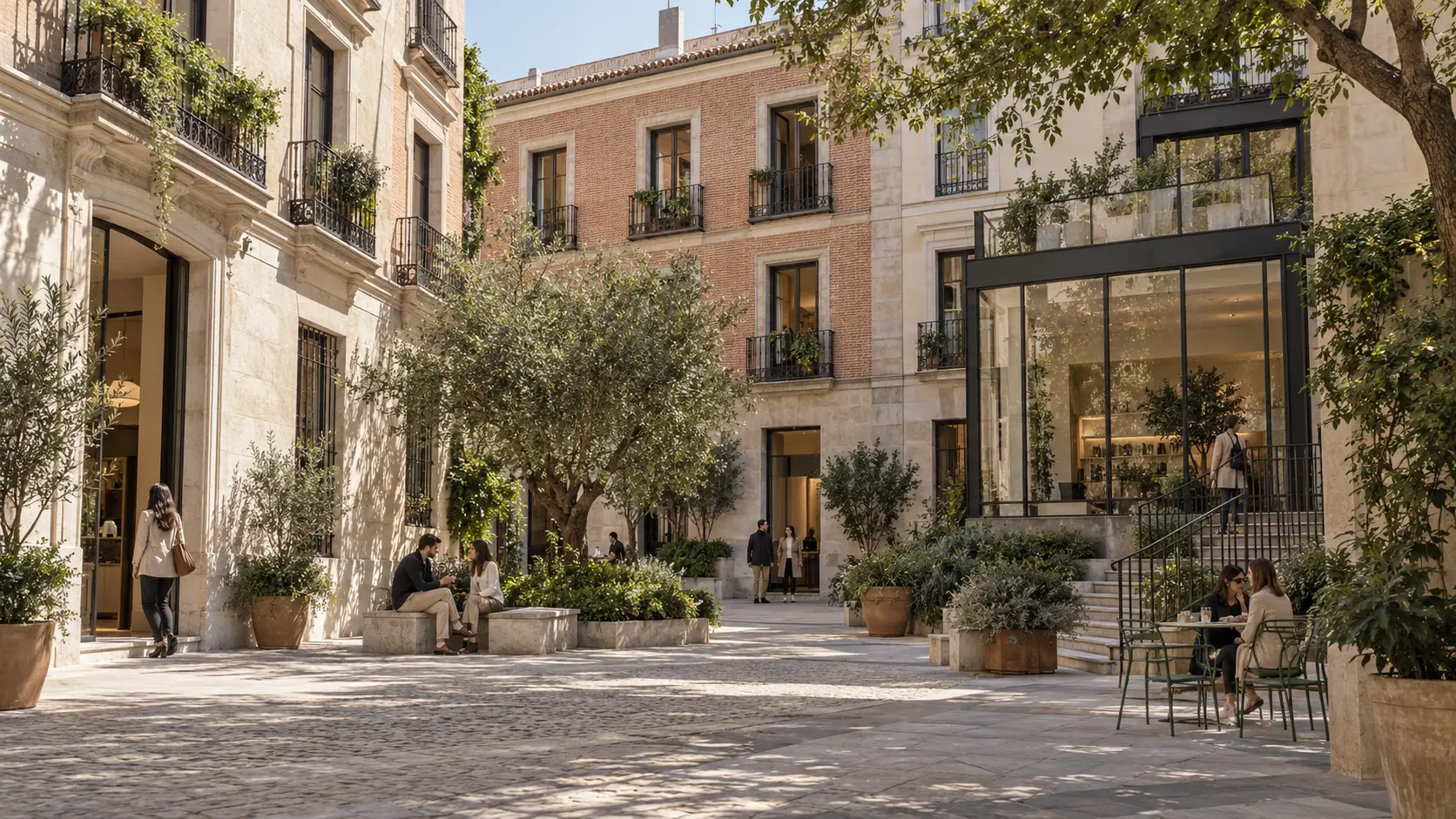 Architectural visualization of a contemporary project in Madrid