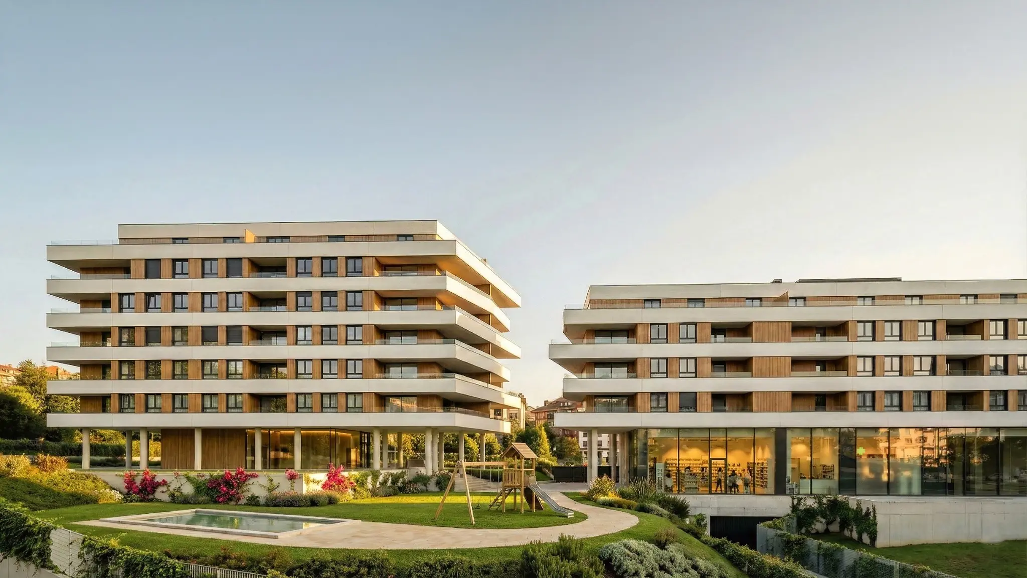 Residential development communicated through architectural visualization